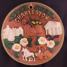 Charleston, SC South Carolina 3D Souvenir Ceramic Wall Plaque Plate 8 Inch Round picture