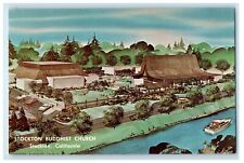 c1910 Bird's Eye View Stockton Buddhist Church Stockton California CA Postcard picture