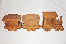 1980s Logomobile Jim Thorpe Switchback RR Wooden Musical Bank & US Mail Caboose picture