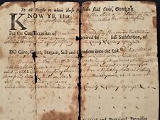 1747 antique COLONIAL DEED hartford simsbury ct STEELE new england HARRIS picture