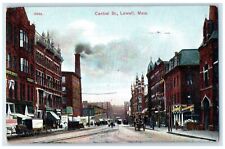 c1910's Central Street The Alhambra Lowell Massachusetts MA Antique Postcard picture