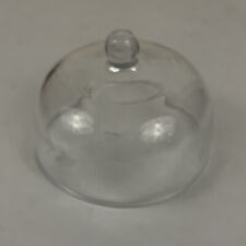 Heavy Clear Glass Dome Lid for Cheese Plate 4.25