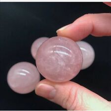 Genuine Natural Rose Pink Quartz Crystal Sphere Ball Healing Gemstone 30mm+Base picture