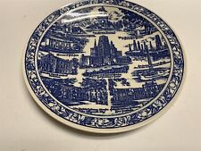 Vernon Kilns Houston TX Historical China Blue Plate USA picture