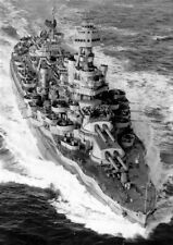 DIGITAL PHOTOGRAPH WWII USS Texas Battleship BB-35 “UNDERWAY