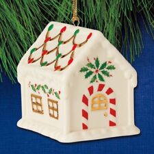 NEW 2024 Lenox Accent Gingerbread House Porcelain Ornament picture