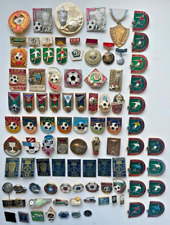 Set 87 Vintage Sport Russian Pin Badge Soviet Era USSR football soccer picture