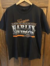 Vintage Harley Davidson Mens Biker T-Shirt Hawaii Eagle 1991 Single Stitch L picture