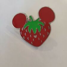 Park Food Collection Strawberry Mickey Head Shape Disney Trading Pin ~ Brand New picture