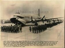 1952 Press Photo Mass air movement of 31st Infantry Division at Ft. Jackson, SC picture