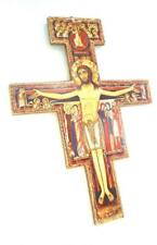  Wood San Damiano Wall Cross Made in Italy picture