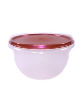Tupperware Classic Mixing Bowl Medium Flat Bottom Red picture