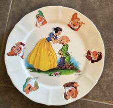 Vintage Disney Snow White and the Seven Dwarfs Melamine Plastic Plate picture