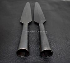 13'' Medieval jawline Hand-forged Viking Iron  Spearhead (Set Of 2) picture