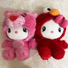 USJ HELLO KITTY Elmo Pink Panther Plush Stuffed Doll Toy Set Limited Japan New picture