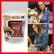 ERICA SCHROEDER SIGNED Monkey. D. Luffy Funko POP #98 One Piece - w/ COA & PIC picture