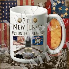 7th New Jersey Infantry 15-ounce American Civil War themed coffee mug/cup picture