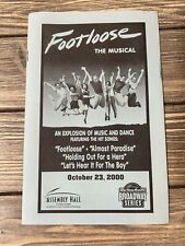 Vintage Footloose The Musical Program October 23, 2000 picture