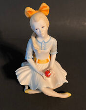 Vintage Cybis Porcelain Figurine POLLYANNA Girl with Apple Mildred Cook picture