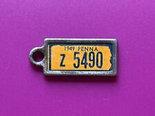 Pennsylvania License Plate DAV Tag 1949 Disabled American Veterans Keychain PA picture