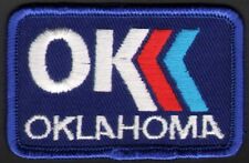 Vintage uniform patch OK OKLAHOMA unused new old stock and n-mint+ condition picture