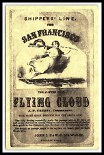 San Francisco Shippers Line Information AD Postcard The Clipper Ship    pc111 picture