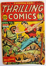 THRILLING COMICS #42 GD 2.0 BETTER 1944 ALEX SCHOMBURG WWII JAPANESE COVER picture