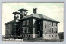 Parsons KS-Kansas, Second Ward School Building, Antique, Vintage Postcard picture