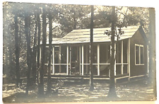 RPPC Postcard Cabin in the Woods Screened Porch Unknown Location B2 picture