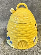 Kate Williams Global Design Connections 7.5” Basket Weave Beehive Cookie Jar picture