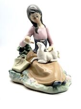 Vintage Lladro Little Bo Peep Porcelain Figurine Handmade Spain picture