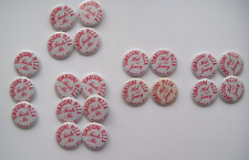 Lot of 21 Tombstone Pizza pin backs, Hot and Juicy and Taste Me,  Medford, WI picture