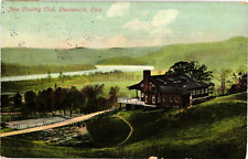 New Country Club Aerial View Steubenville Ohio Divided Postcard c1910 picture