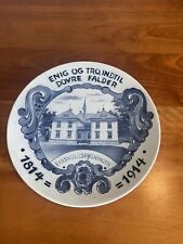 MINT CHRISTIANIA GLASMAGASIN 1814-1914 NORWAY CONSTITUTION COMMEMORATIVE PLATE picture