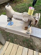 Featherweight, 1961 Tan Singer 221J Case & Attachments Working picture