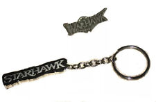 RARE VINTAGE PROMO WARHAWK Pin + STARHAWK Keychain PlayStation Promotional Items picture