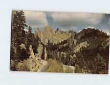 Postcard Hairpin Turn, Foot of Cathedral of Spires, Black Hills of South Dakota picture
