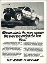 1987 Nissan Race Truck Parker 400 Original Advertisement Print Art  Car Ad J712C picture