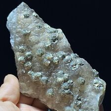 386g Natural Purple Irregular Fluorite & Pyrite Mineral Specimen/JiangXi picture