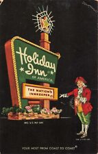 Moorestown New Jersey, Holiday Inn Great Sign Marquee Advertising, VTG Postcard picture
