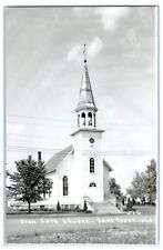 c1950's Zion Lutheran Church Sand Creek Wisconsin WI RPPC Photo Vintage Postcard picture