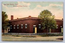 J97/ Oak Harbor Ohio Postcard c1910 Glove Mitten Factory Building 498 picture