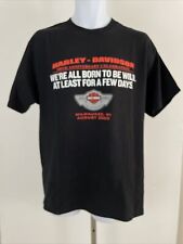 VTG Harley Davidson 100th Anniversary Celebration Tour T Shirt Men’s Sz L Black picture