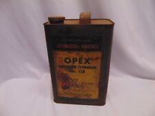 Vintage Sherwin Williams Opex Lacquer Thinner #128 1 Gallon Can w/ cap picture