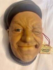 Vintage Boatman Bossons Chalkware Head 1967 England Hand Painted Sailor Face Art picture