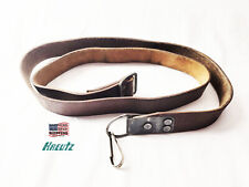 Heavy Duty Leather Rifle Sling 2-point Coldwar Romanian Military Surplus 7.62 picture