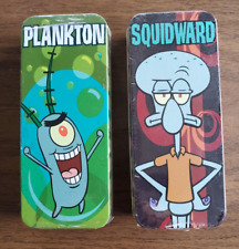 PLANKTON & SQUIDWARD Vintage 2004 Burger King watches with tin - factory sealed picture