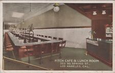 Los Angeles, CA: Fitch Cafe & Lunch Room - Vintage *SCARCE* California Postcard picture