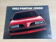 1982 Pontiac J2000 12-page Original Car Dealer Sales Brochure Catalog picture