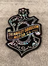 Holographic OEM Harley Davidson Shield Black And Gold Sticker Decal Emblem Decor picture